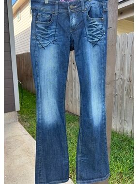 Rerock Express Y2K Blue Boot Cut Jeans